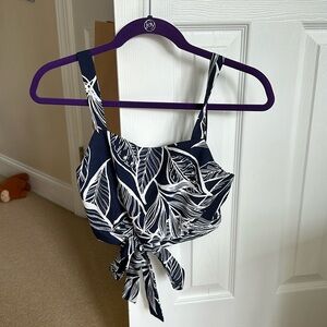 Leafy Blue Top